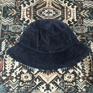Navy Corduroy Vintage bucket hat